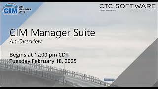 CIM Manager Suite Overview