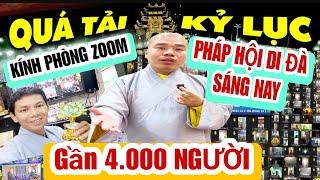 ĐẠI PHÁP HỘI VÍA A DI ĐÀ NGÀY ĐẦU TIÊN QUÁ ĐÔNG - ĐÈN BÔNG SEN SÁNG RỰC TRONG ZOOM QUÁ VUI Ý NGHĨA