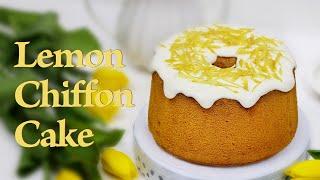 Tender and Airy Lemon Chiffon Cake Recipe I Jono Sweet Treats