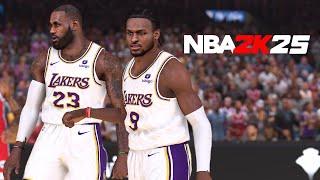 Bronny and LeBron James! Father Son Duo! | NBA 2K25 ULTRA REALISTIC CONCEPT GAMEPLAY | K4RL