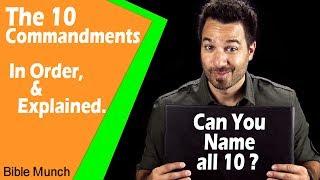 The 10 Commandments List | What are the Ten Commandments in the Bible