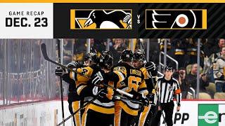 GAME RECAP: Penguins vs. Flyers (12.23.24) | Crosby Ties Lemieux For Most Assists In Pens History