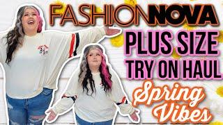 FASHION NOVA CURVE Plus Size Try On Haul    Spring Vibes & Comfy Fashion