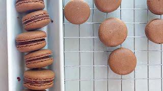 Dark Chocolate Macarons recipe