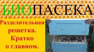 БИОПАСЕКА. Разделительная решетка. Коротко о главном.