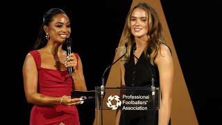 Khadija Shaw and Grace Clinton win PFA awards