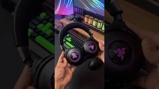 Razer Kraken v4 Pro Gaming Headset with OLED Screen Hub #gaming #razer