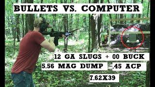 SHOOTING a Computer with Guns! PC vs. Slugs, Buckshot, 5.56, .45 ACP, and More!