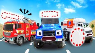 Fire Truck, Police Car, And Ambulance Fixing | Toy Car Doctor | Dinky TV