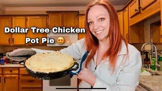 Making A Homemade Dollar Tree Chicken Pot Pie  (Sort of)