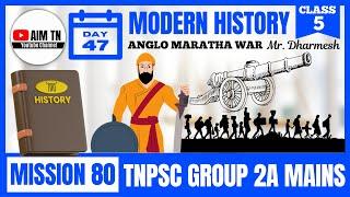 Modern History | Class - 5 | ANGLO MARATHA WAR | Mr. Dharmesh | Mission 80