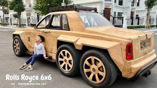 I built a Rolls Royce Phantom 6x6 for my son to keep out of the rain
