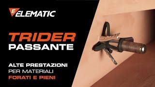 Tassello per forato: TRIDER passante è l'alternativa agli ancoranti chimici per carichi pesanti
