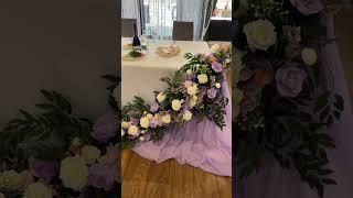 Президум молодоженов и фотозона в стиле прованс #love #wedding