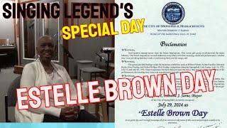 Sweet Inspirations Singer Estelle Brown Day: July 29 2024 Honoring a Legend in Springfield  Mass