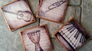 How To Make GORGEOUS Coasters from your Photos and Artwork.