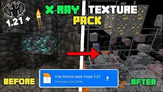 X-RAY Texture Pack For MCPE/Bedrock 1.21 ️| X-Ray Mod For Minecraft Pe 1.21