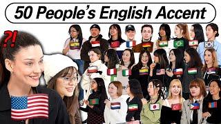 Can American Guess 50 People's Nationality by Their ENGLISH ACCENT?