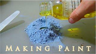 Making Oil Paint From Lazurite Pigment - Tutorial