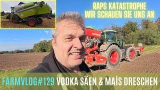 FarmVlog#129 VODKA säen & Mais Dreschen