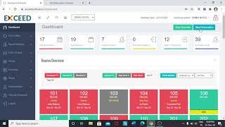 Exceed Cloud Hotel Software - How to create reservation.
