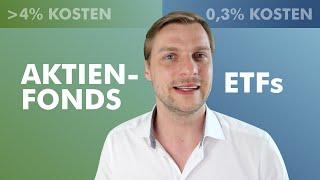 Aktienfonds oder ETF kaufen? Die Wahrheit über Kosten.