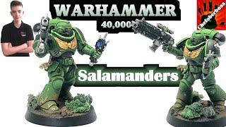 Wie bemalt man Primaris Salamanders für Warhammer 40K - Airbrush Bemal Tutorial für Fortgeschrittene