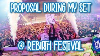 ADORABLE PROPOSAL DURING MISH'S REBiRTH FESTIVAL SET 2024 #proposal #festival #hardstyle