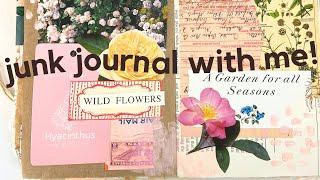 Making a garden-inspired collage  Junk Journal January