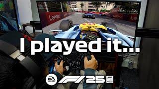 I played 'F1 25' My Team Career early for the first time...