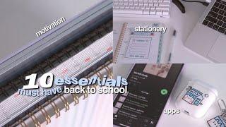 10 must-have back to school essentials  apps, stationery, motivation