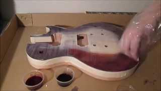 Max Builds A Guitar - Part 2(staining the body)