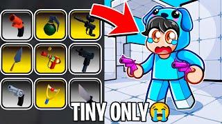 TINY WEAPONS ONLY Challenge In Roblox Rivals!