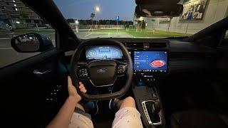 Driving New Ford Puma 2025 at Night - No Comment