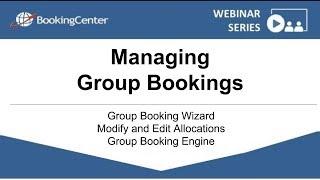 WEBINAR: Managing Group Bookings in MyPMS