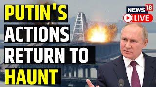 Russia Vs Ukraine War Update | Mega Explosion Destroys Crimea Bridge | English News LIVE