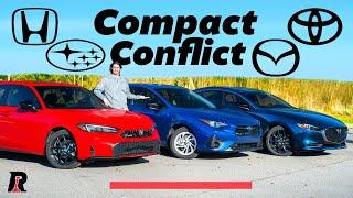 2025 Honda Civic vs Mazda3 vs Subaru Impreza vs Toyota Corolla Comparison / Settling the Score