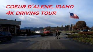 Coeur d'Alene, Idaho | 4k Driving Tour