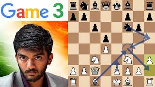 Game 3: Gukesh D vs Ding Liren | World Chess Championship 2024