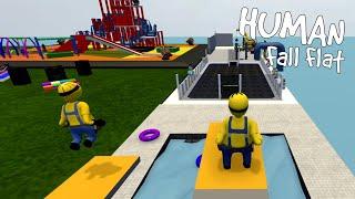 MINIONS EXPLORING HUGE PLAYGROUND in HUMAN FALL FLAT