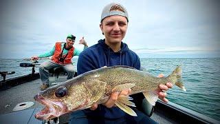 40 FISH IN A DAY! Mille Lacs Lake Minnesota! EPIC WALLEYE FISHING IN A STORM! Deadliest catch!
