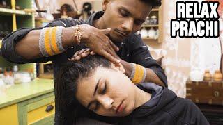 ASMR INDIAN HEAD MASSAGE | RELAX together with PRACHI  The Quiet Barbershop