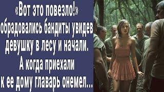 Вот повезло! обрадовались бандиты увидев Машу в лесу. Но когда приехали к ее дому главарь онемел