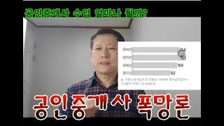 공인중개사 수입과 매출 얼마나 될까? 실제보다 부풀려진 공인중개사 연봉. 부동산 하락기에 위기를 겪는 공인중개사들 수입예상.사무실 수입 공개[스타디]