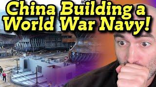 US Intel: China Constructing a World War Scale Navy!!