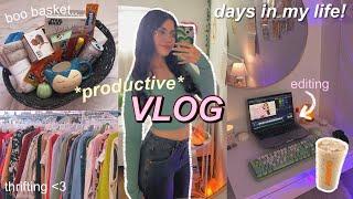 productive vlog: getting work done, running errands, cozy fall days in my life