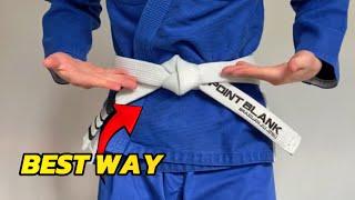 Best Way to tie a JIU JITSU Belt (BJJ)