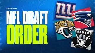 UPDATED 2025 NFL Draft Order: Giants move up after Raiders make HUGE mistake in race for No. 1 pick