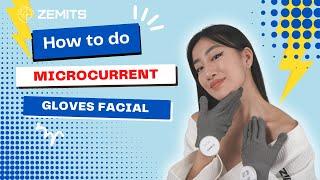 How to Do a Microcurrent Facial Treatment | Microcurrent Gloves Technique