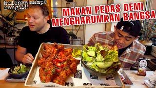 LOMBA MAKAN AYAM TERPEDAS DI EROPA LAWAN BULE!!